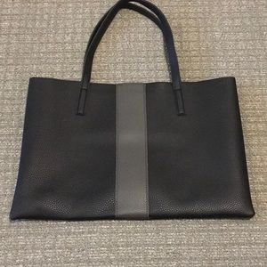 Vince Camuto Black Leather Tote Bag